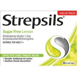 Strepsils Sugar Free Lemon Lozenges